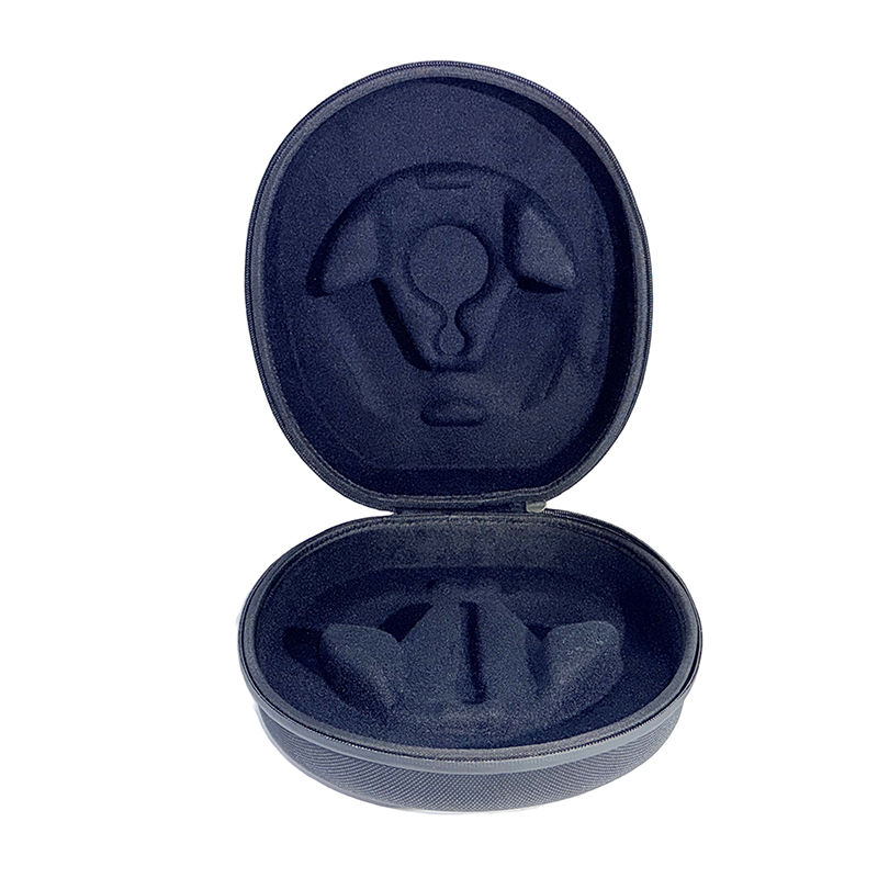 Custom molded interior of hard shell headphone case for B2B wholesale