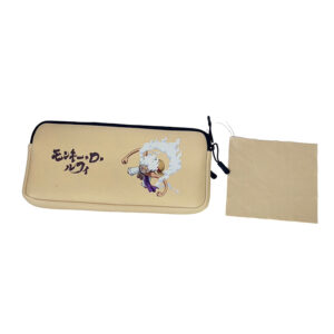 Front view of a custom printed Switch soft pouch featuring a vibrant graphic design, manufactured by a direct OEM supplier.
